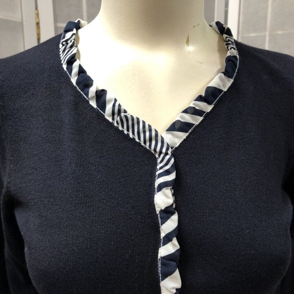 Emma James By Liz Claiborne,Woman,Two Sweaters $16 Each,Black,White,Sz S,VNeck.! - Picture 6 of 12